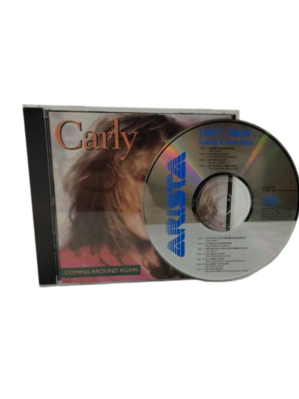 Carly Simon Coming Around Again Soft Rock Easy Listening Music CD 1987 Arista
